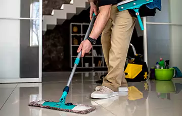 Deep Vinyl Floor Cleaning
